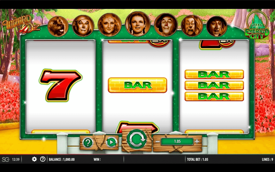 Wizard Of Oz Road To Emerald City Online Slot Game Reels